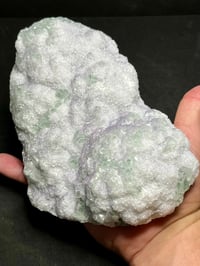 Image 11 of Green & Purple Cubic Fluorite With Druzy White Quartz Specimen #2400