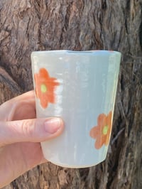 Image 2 of Orange Flower Travel Cup
