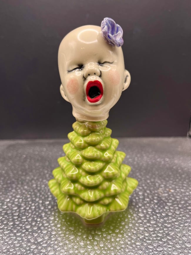 Green Wee Tree with Lavender Flower