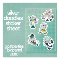Image of Silver Doodles Sticker Sheet