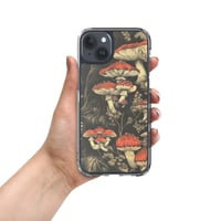 Image 19 of Dark Cottagecore Goth Inspired Vibrant Mushroom Clear Case for iPhone®