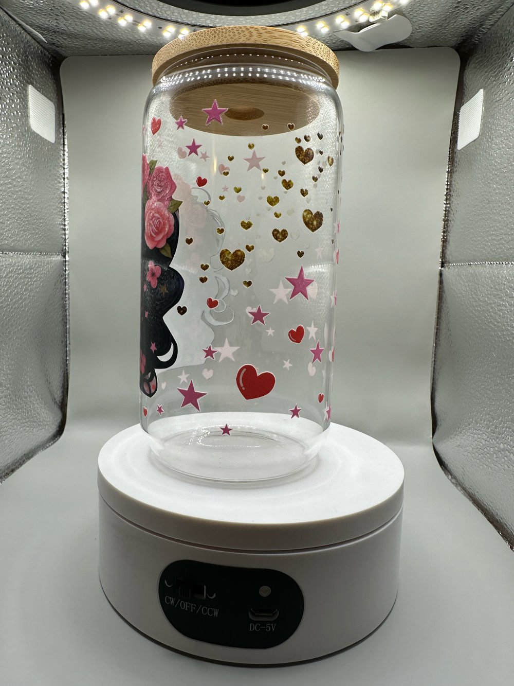 Image of Catrina glass cup 
