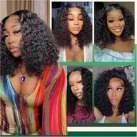 Image 5 of Deep Wave Bob Lace Front Wig