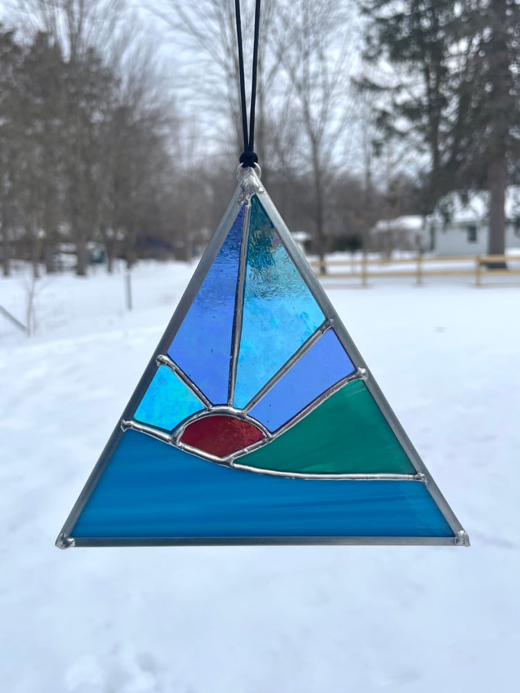 Sunbeam Summit- Iridescent sky