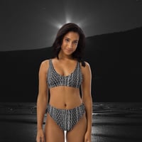 Image 3 of "Netscape Navigator: Dark Mode" recycled high-waisted swimsuit