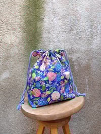 Image 8 of Bolso BOMBONERA HORTENSIAS azul