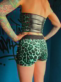 Image 4 of Velvet leopard top with studs - different colours