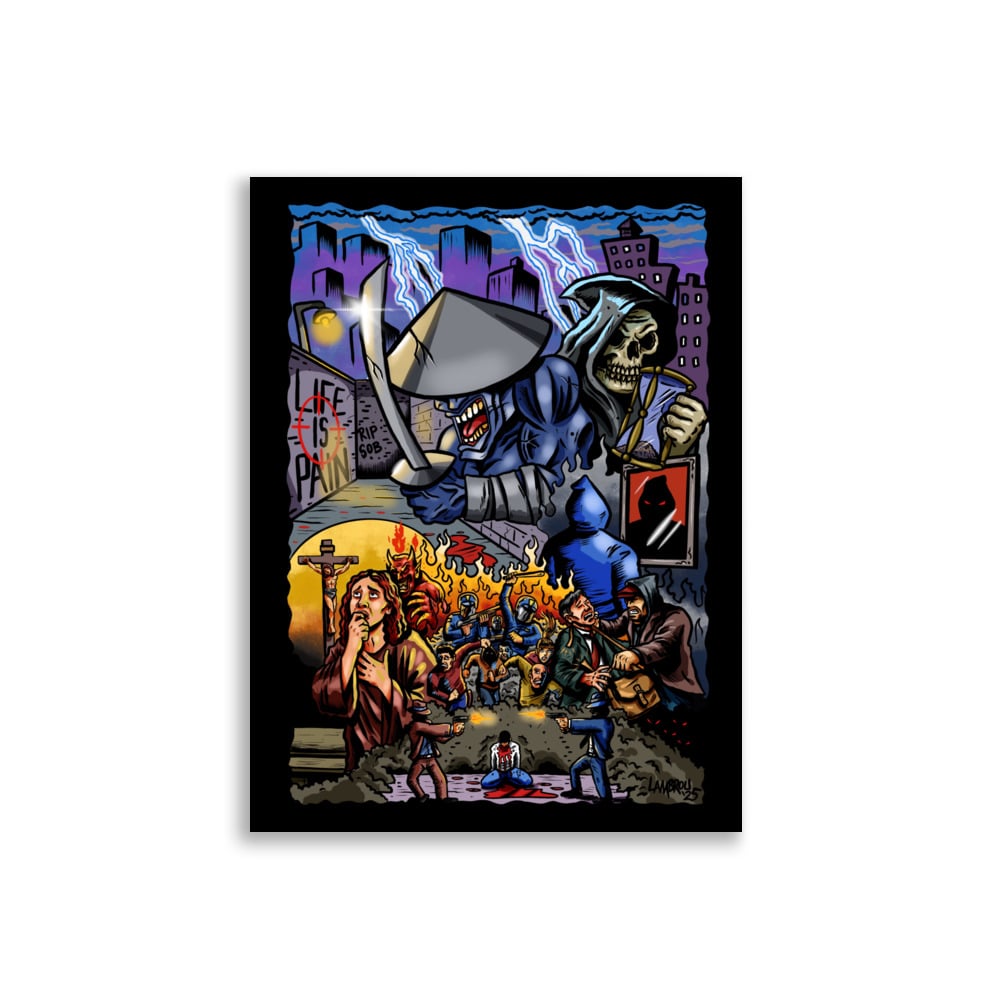 Image of Master killer album collage print