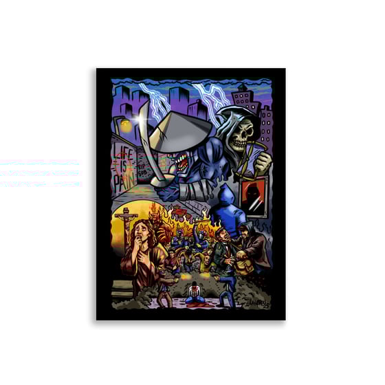 Image of Master killer album collage print