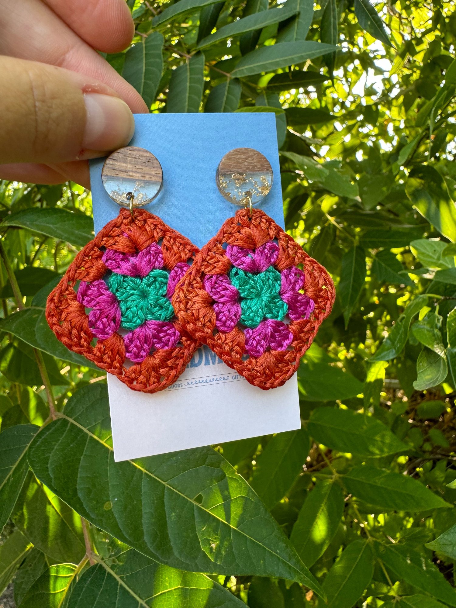 Image of Granny Square Earrings 