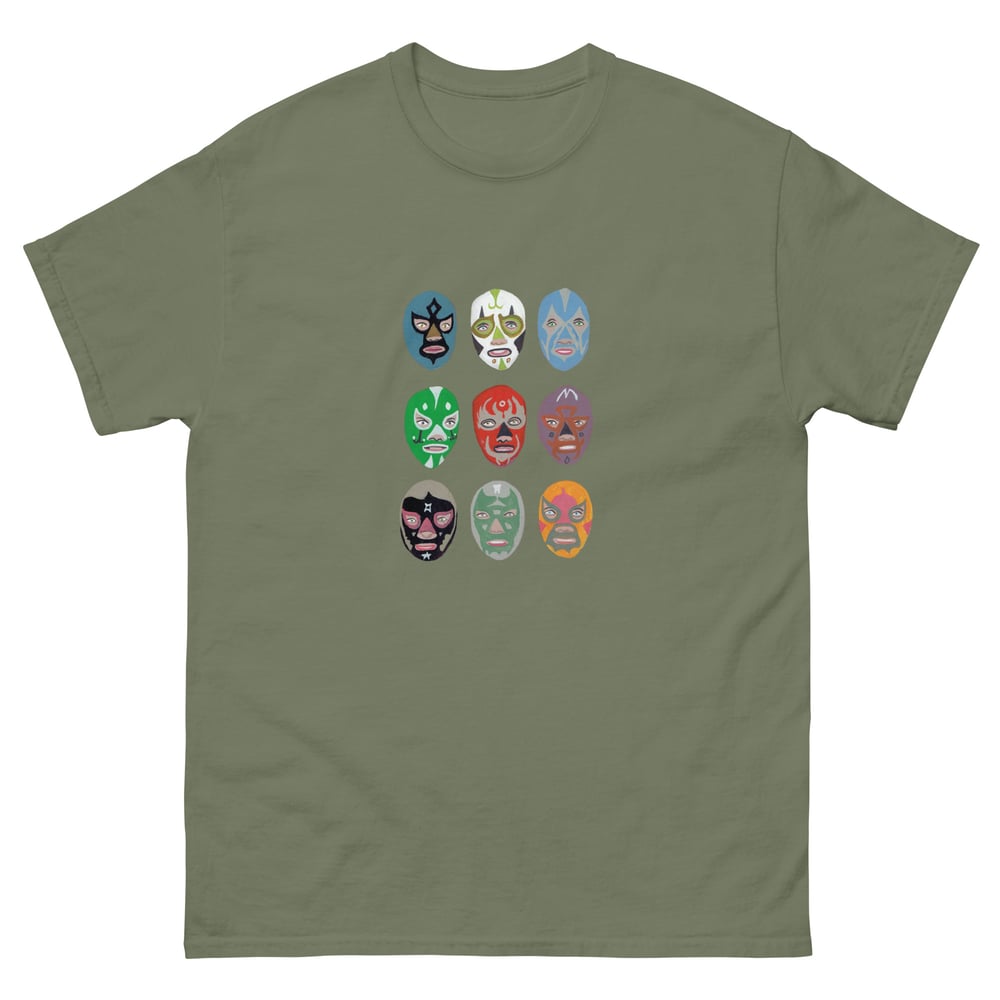 Image of LUCHA LIBRE MASKS T-SHIRT
