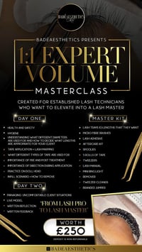 1-1 Expert Volume Masterclass (kit included)