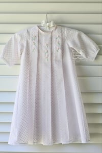 Image 5 of Bailee Box Pleat Day Gown & Diaper Set