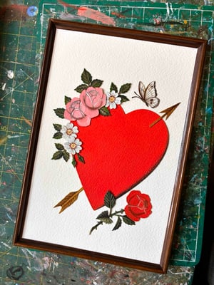 Image of Heart Ready Made for Pet Portrait Original