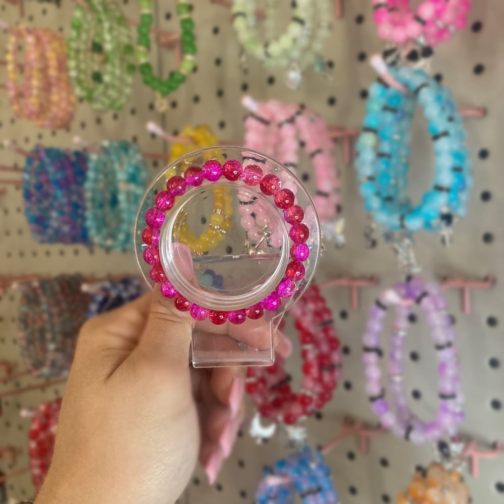 Image of Red/Pink Beaded