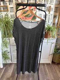 Image 1 of Stripe black dress 
