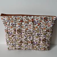 Image 3 of Autumn In The 90s Handmade Quilted Makeup Bag