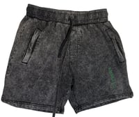 Image 3 of Variation Black Acid Wash Shorts 