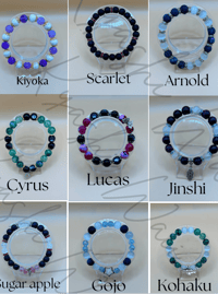 Image 1 of 🌸 Bracelets inspirés d’univers anime – Pierres naturelles