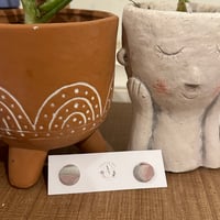 Image 2 of MULTI MARBLE STUDS | POLYMER CLAY EARRINGS