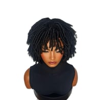 Image 4 of Nyla | Textured Loc Wig with Bangs