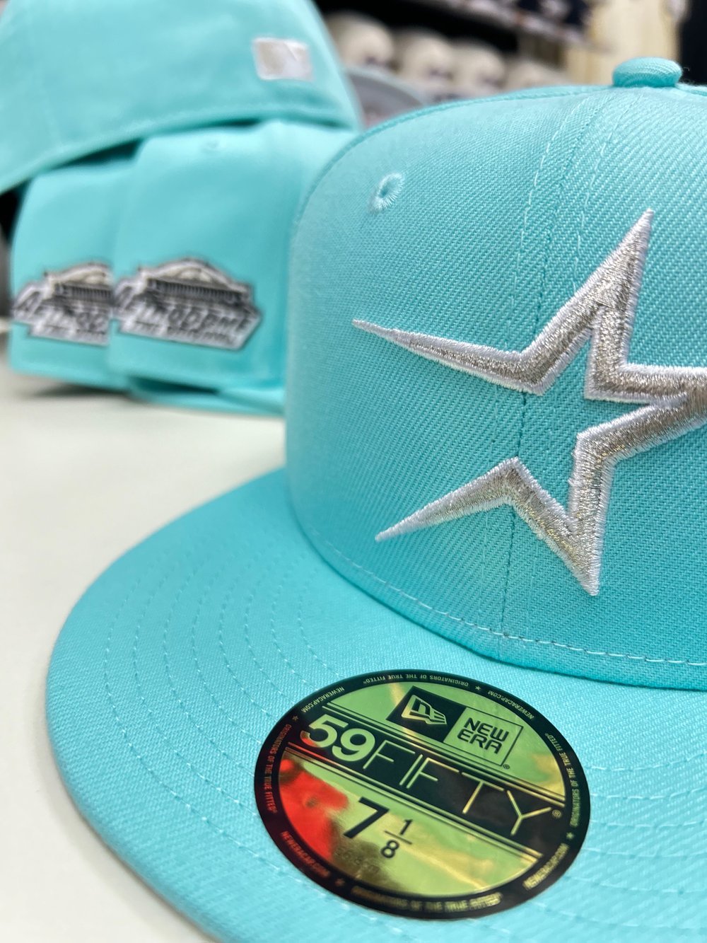 New Era 5950 “TSB” Tiffany Blue - Metallic Silver