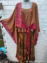 Image 4 of Kimono and cami set -recycled sari 
