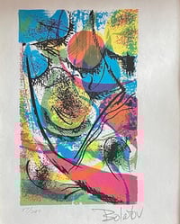 Image 3 of 70s S/N Abstract Serigraph