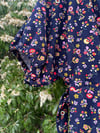 50% off SAMPLE SALE / MEDIUM Holly Stalder Floral Corduroy Jumpsuit 