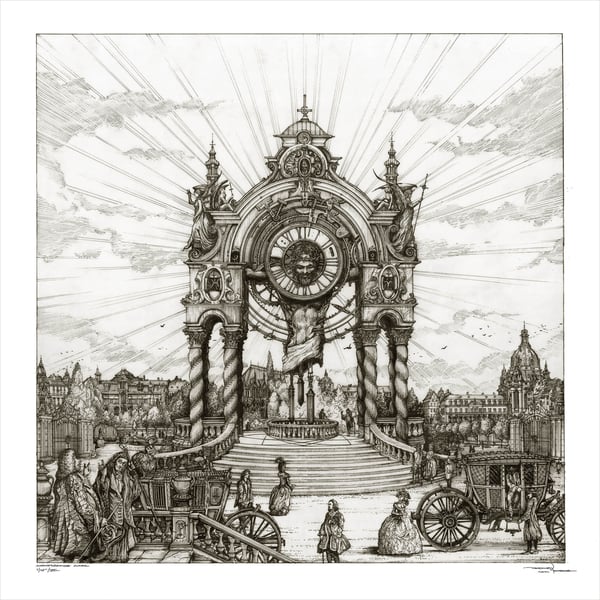 Image of GHOST 'Monstrance Clock' limited artprint