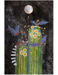 Image 2 of “Vampire Bats” print by Zasha Welsh