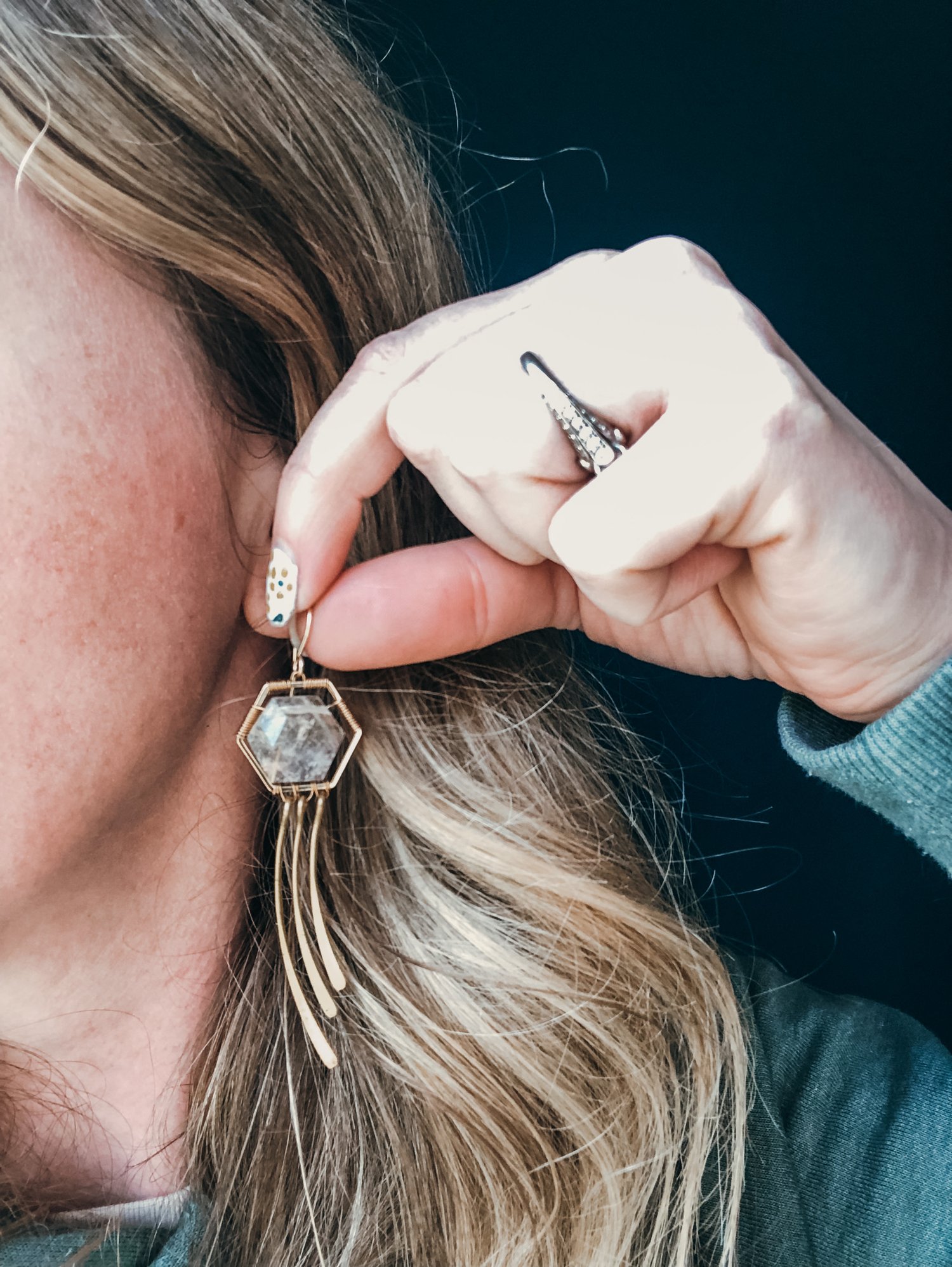 Image of The Beekeeper's Dangles in Golden Rutilated Quartz