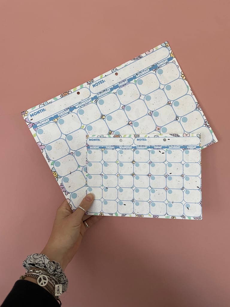 Plantable Monthly Planner - 12 Blank Months