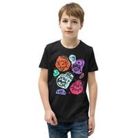 Image 2 of T-SHIRT : YOUTH - "HAPPY MONSTER FACES"