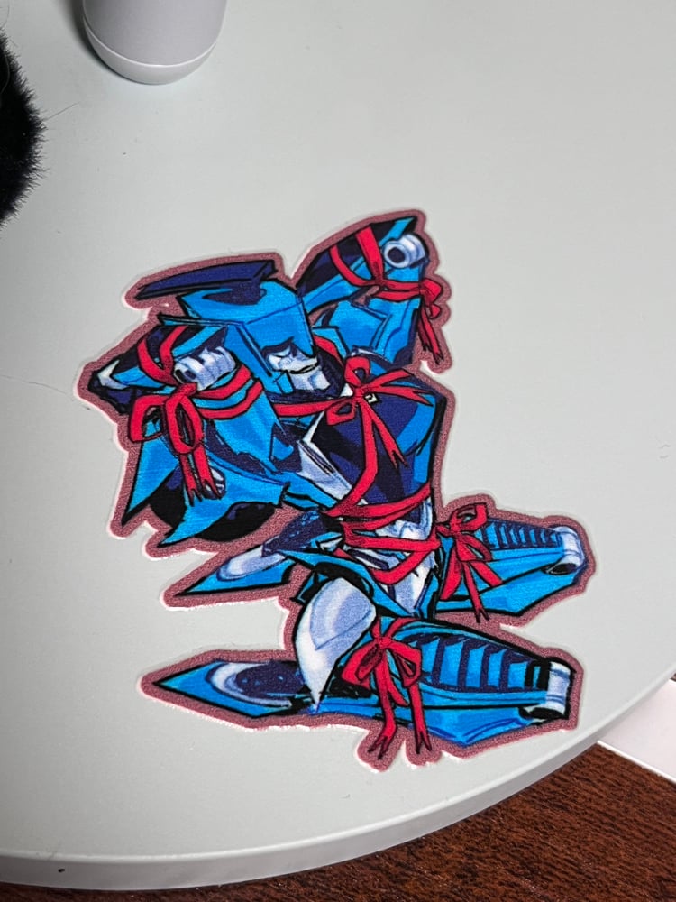 Image of Blurr Ribbon Transfer Sticker