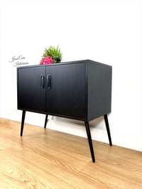 Image 2 of Mid Century Retro Black G Plan Cabinet / Small Drinks Cabinet / Records Cabinet 