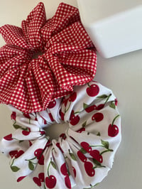 Handmade Cherries Scrunchie