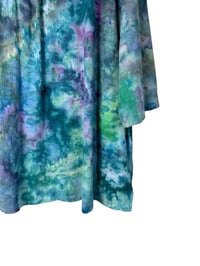 Image 9 of 1XL Cotton Woven Forager Top in Mermaid Watercolor Ice Dye