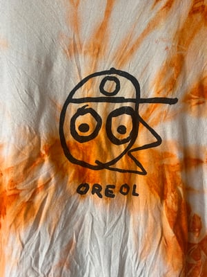 OREOL hand dyed T shirt (orange/créme)