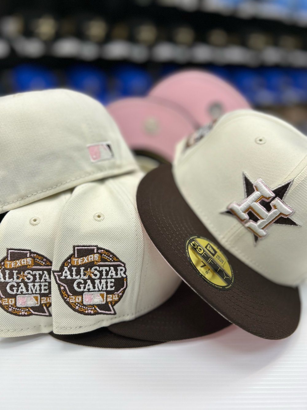 New Era 5950 Country Legend 2.0 Chrome -Burnt Wood- Metallic Silver - Pink