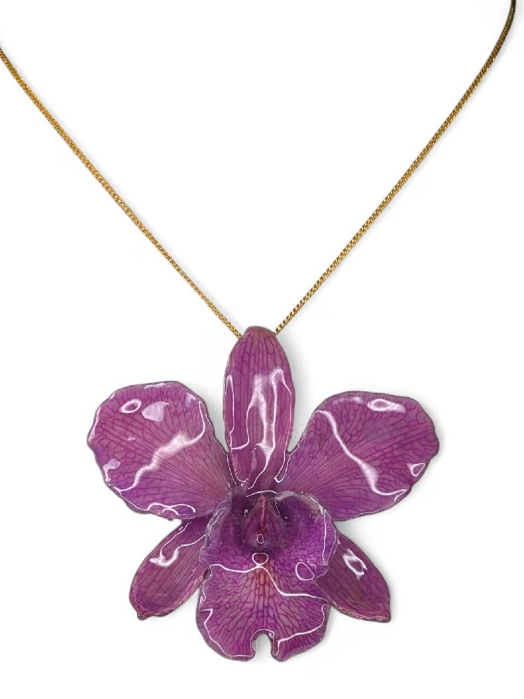 Image of Cattleya Orchid Brooch Pendant