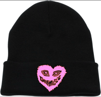 Pink Mizzle heart beanie 