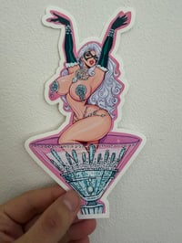 Image of Glass kitty   sticker