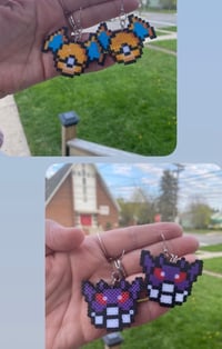 Image 1 of Pokemon Perler Earrings