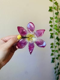 Image 4 of 💜🌼Golden Hour Tulip🌼💜 Hairclip 