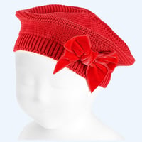 Image 1 of Condor velvet bow beret 