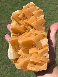 Image 13 of Orange Rhombohedral Calcite Cluster Specimen | Yunnan China #2889