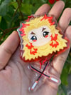Rengoku Demon Slayer Keychain & Sticker
