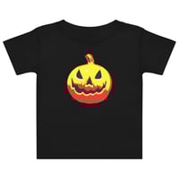 Image 1 of Baby jersey t-shirt - Jack O Lantern Vintage Red-Yellow