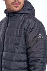 Image 1 of Wright lightweight Padded Coat in Grey/ Black SMALL AND LARGE ONLY